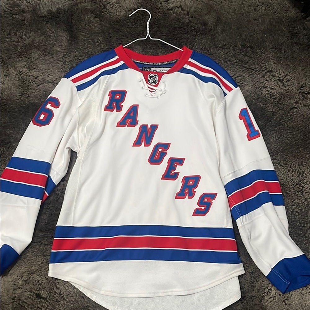 COPY - Rangers White and Blue Hockey Jersey